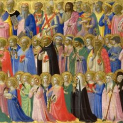 The forerunners of Christ with saints and martyrs